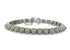 Pave Diamond Square Chain Link Bracelet, 925 Sterling Silver Bracelet, (DBG-37)