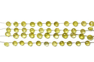 Genuine Natural Lemon Topaz Faceted Onion Drops, 11-13 mm, Rich Color, (LTZ-ON-7-9)(330)