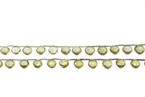 Genuine Natural Lemon Topaz Faceted Diamond Shape Drops, 10-11 mm, Rich Color, (LTZ-DIA-10-11)(335)