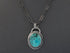 Sterling Silver Artisan Turquoise Handcrafted Pendant, (SP-5613)