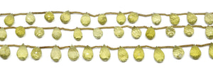 Genuine Natural Lemon Topaz Faceted Tear Drops, 6x9-7x11 mm, Rich Color, (LTZ-TR-6x9-7x11)(338)