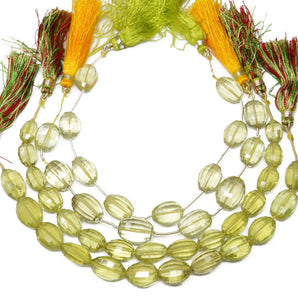 Genuine Natural Lemon Topaz Faceted Oval Drops, 8x12-9x14 mm, Rich Color, (LTZ-OV-8x12-9x14)(341)