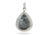 Pave Diamond & Black Diorite Drop Pendant, (DGM-8014)