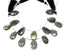 Natural Labradorite Faceted Pear Drops, 15x22-16x25 mm, Rich Blue Flash, (LAB-PR 15x22-16x25)(348)