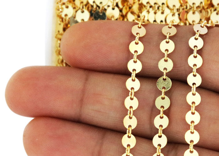 Gold-Filled Paperclip Chain Series