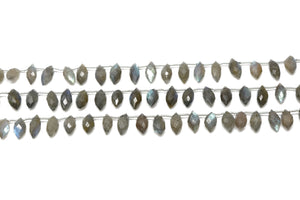 Natural Labradorite Marquise Drops, 7x12-7x15 mm, Rich Blue Flash, (LAB-MRQ-7x12-15)(353)