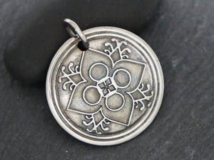 Sterling Silver Artisan Pendant, (SP-5295) - Beadspoint