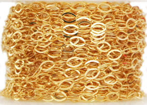 14K Gold Filled Flat Oval Cable Chain, 4.2x2.7 mm, (GF-047)