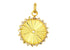 Pave Diamond Baguette Large Fluted Medallion, (DPM-1197)