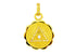 Pave Diamond Evil Eye Triangle Medallion Pendant, (DPS-145)