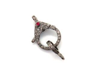 Pave Diamond Lobster clasp, (DC-103) - Beadspoint