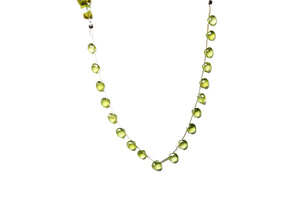 Natural Peridot Faceted Heart Drops, 5x7-6x8 mm, Rich Olive Green color, Peridot Gemstone Beads, (PER-HRT-5-6)(371)