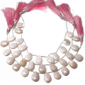 Natural Australian Faceted Pink Opal Pear Drops, 11x15-12x17 mm, (POP-PR-11x15-12x17)(381)