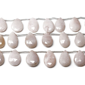 Natural Australian Faceted Pink Opal Pear Drops, 11x15-12x17 mm, (POP-PR-11x15-12x17)(381)