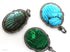 Pave Diamond Carved Beetle Pendant, (DTR-2031)