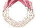 Rose Quartz Faceted Onion Drops, 6-8 mm, Rich Color, Quartz Gemstone Beads, (RQ-ON-6-8)(390)