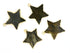 Gold Electroplated Labradorite Star Pendant, 25 mm, (BZC-1044)
