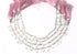 Rose Quartz Faceted Tear Drops, 5x7-5x12 mm, Rich Color, Quartz Gemstone Beads, (RQ-TR-5x7-5x12)(395)