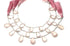 Rose Quartz Faceted Pear Drops, 9x13-11x17 mm, Rich Color, Quartz Gemstone Beads, (RQ-PR-9x13-11x17)(399)