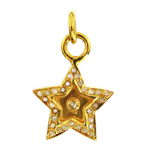 Pave Diamond Star Charm, (DCH-166)