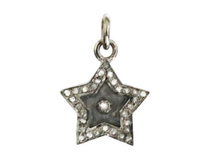 Pave Diamond Star Charm, (DCH-166)