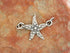 Sterling Silver Artisan Starfish Connector, (AF-480)