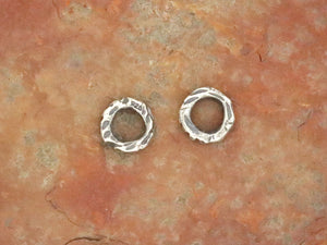 Sterling Silver Artisan Hammered Ring, (AF-487)