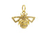 14k Solid Yellow Gold & Diamond Bee Charm, (14K-DCH-852)