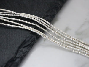 30 of Karen Hill Tribe Silver Rice Beads, 1x5mm, 6 inches Strand, (TH-8008)