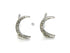 Pave Diamond Designer Moon Earrings studs, (DER-1067)