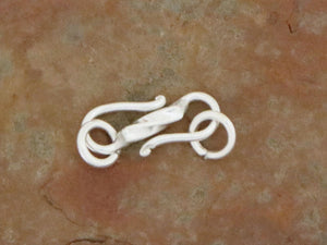 2 of Karen Hill Tribe Silver Hammered Twisted S-Clasp, 8 mm, (8064-TH)