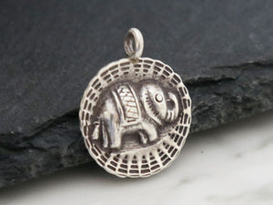 1 of Karen Hill Tribe Silver Elephant Charm, 17 mm, (8091-TH)