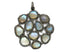 Pave Diamond Labradorite Pendant, (DLB-008)