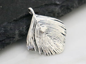 1 of Karen Hill Tribe Silver Large Swirl Wavy Charm, 17x20mm, (TH-8101)