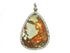 Pave Diamond Jasper Pear Pendant, (DJP-7057)