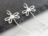 Sterling Silver Dragonfly Charm, 30x18mm, 2 Finishes, (8262-TH)