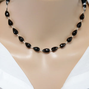 Natural Smokey Topaz Faceted Straight Drilled Tear Drops Drops, 7x10 mm, Rich Color, (STZ-STD-7x10)(471)