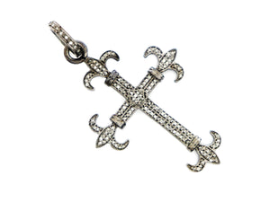 Pave Diamond  Edwardian Cross Pendant,  (DPM-1111) - Beadspoint