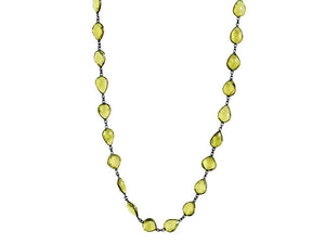 Lemon Topaz Ready to Wear Finished Chain with Diamond Clasp or Without Clasp, (DCHN-63)