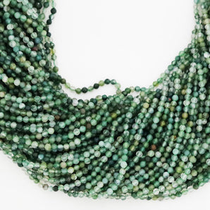 Green Rutile Micro Faceted Rondelle Beads, (GRUTL-2.5FRNDL)