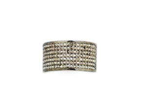 Pave Diamond 7 rows band, (RNG-008) - Beadspoint