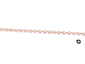 14k Rose Gold Filled Open Cable Chain, 2.0 x 1.5 mm Links, (RGF-06) - Beadspoint