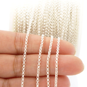 Sterling Silver 2 mm Rolo Chain, Rolo Chain, (SS-074) - Beadspoint