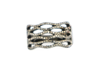 Pave Diamond Designer Ring,( RNG-017) - Beadspoint