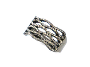 Pave Diamond Designer Ring,( RNG-017) - Beadspoint