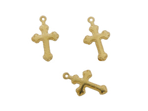 14k Gold Filled Fancy Cross Charm-- (GF/CH0/CR2) - Beadspoint