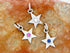 Sterling Silver Artisan Star Charm with stones, Multiple options, (AF-521)