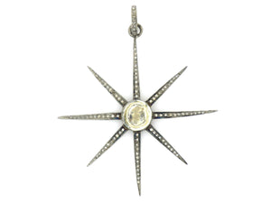 Pave Diamond Star Pendant, (DRC-5014) - Beadspoint
