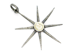 Pave Diamond Star Pendant, (DRC-5014) - Beadspoint