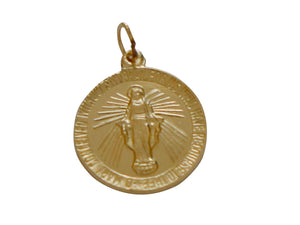 14k Gold Filled Virgin Mary Charm-- (GF/CH0/CR21) - Beadspoint